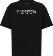 PLEIN SPORT Round Neck T-Shirt Reflective Scratch Men