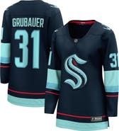 FANATICS Women's Fanatics Branded Philipp Grubauer Deep Sea Blue Seattle Kraken Home Premier Breakaway Player Jersey