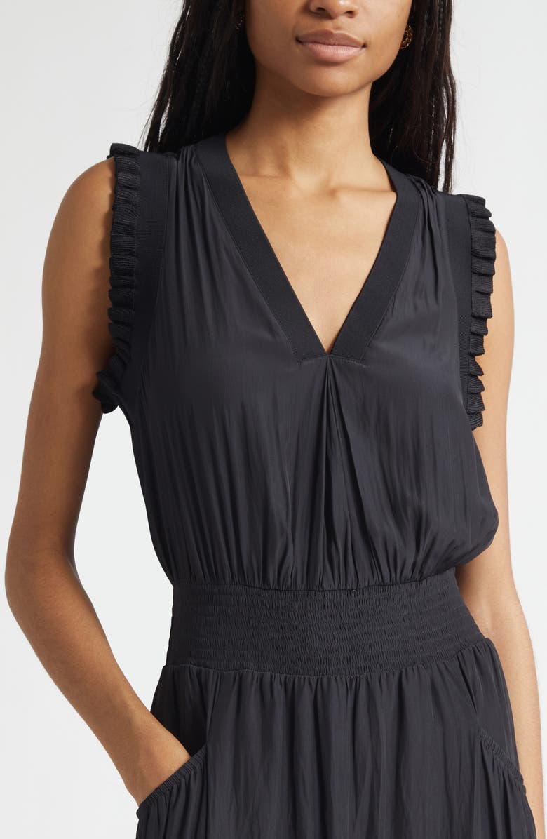 Ramy Brook Coco Sleeveless A-Line Dress, Alternate, color, Black