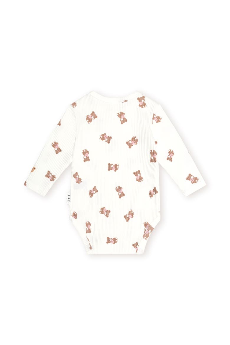 Tumbling Bow Huxette L/Slv Bodysuit, Alternate, color, Almond Milk