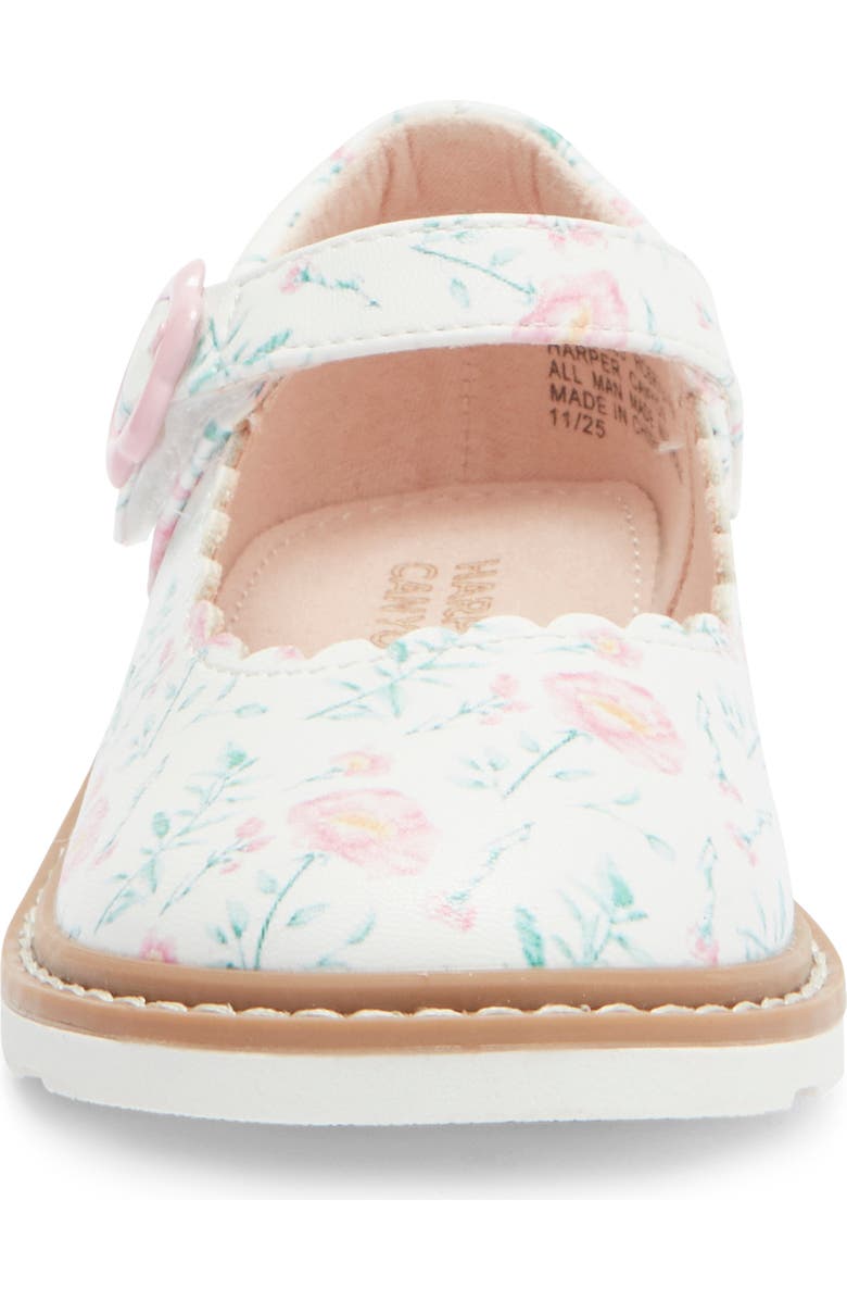 Harper Canyon Kids' Mary Jane Flat, Alternate, color, White Floral