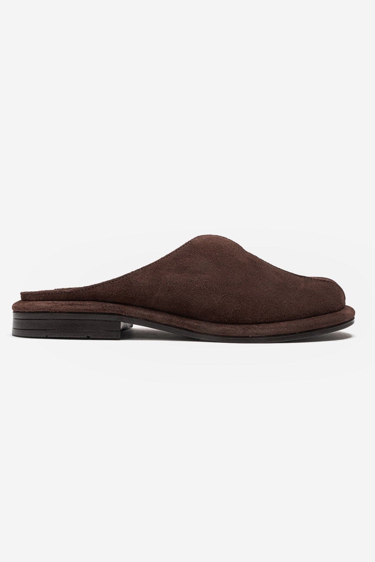 Tansy Leather Mule, Alternate, color, Brown Suede