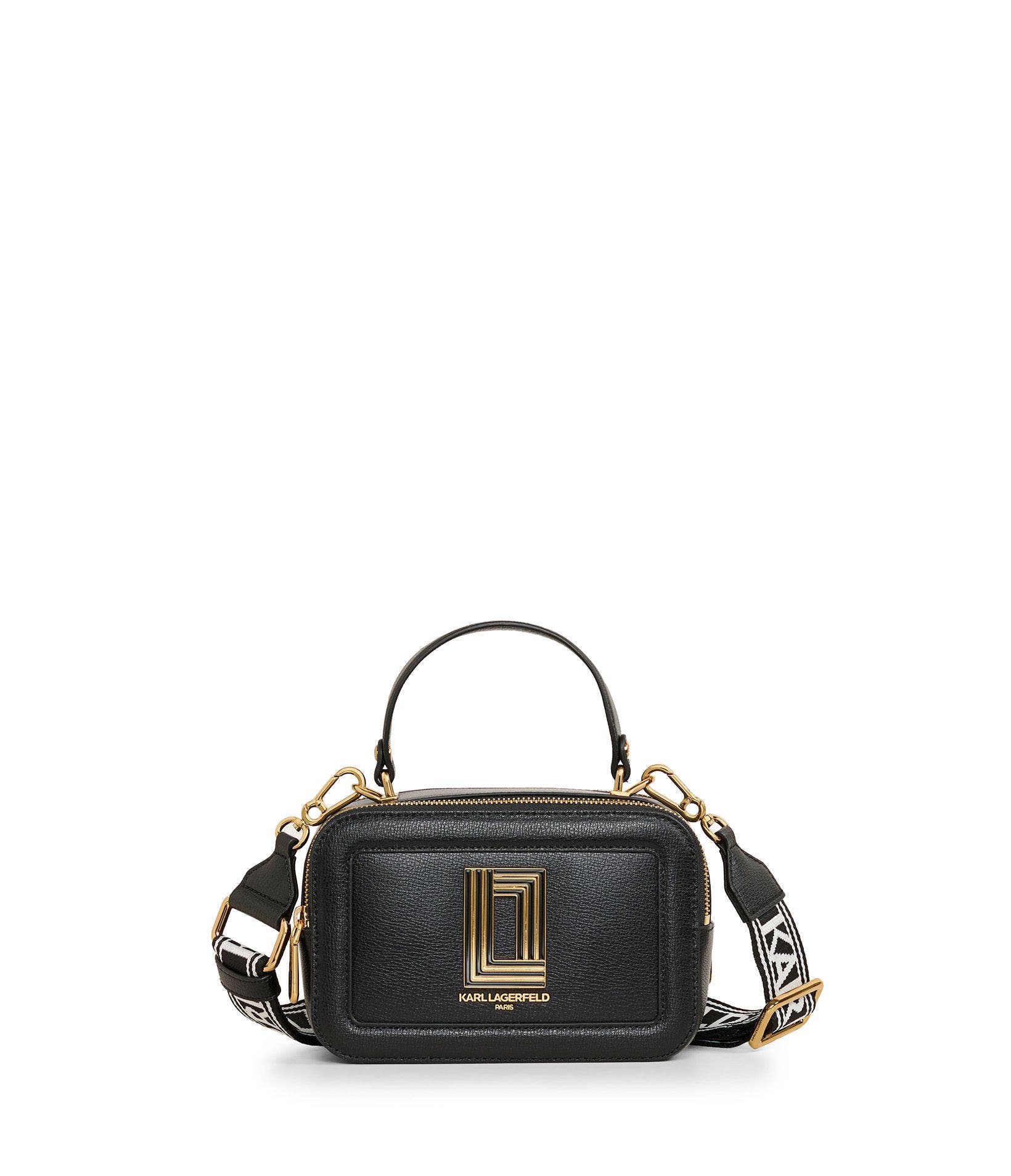 KARL LAGERFELD PARIS Simone Camera Crossbody, Main, color, Black