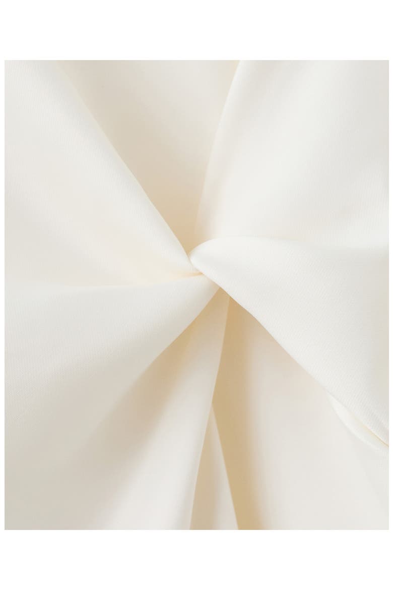 Ruched Satin Midi Dress, Alternate, color, ECRU
