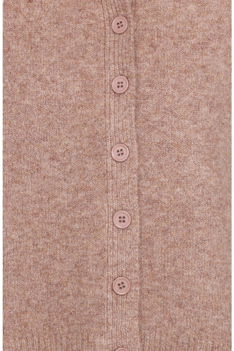 Lilith Elbow Sleeve Cardigan, Alternate, color, MOCHA
