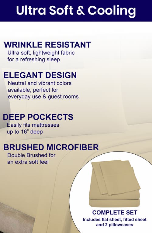 Luxury Home Deep Pocket Microfiber Sheet Set