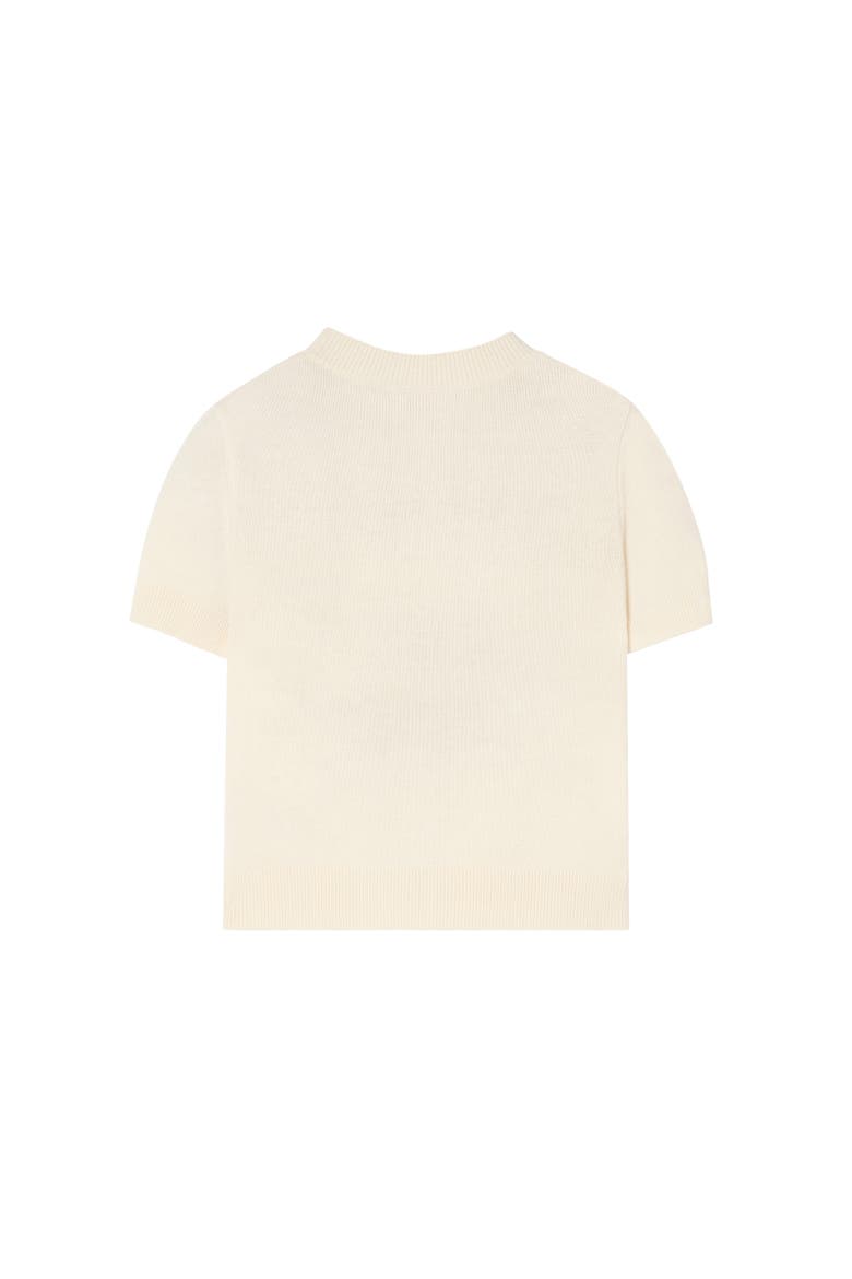 Knight Cotton Wool Top, Alternate, color, Ivory white