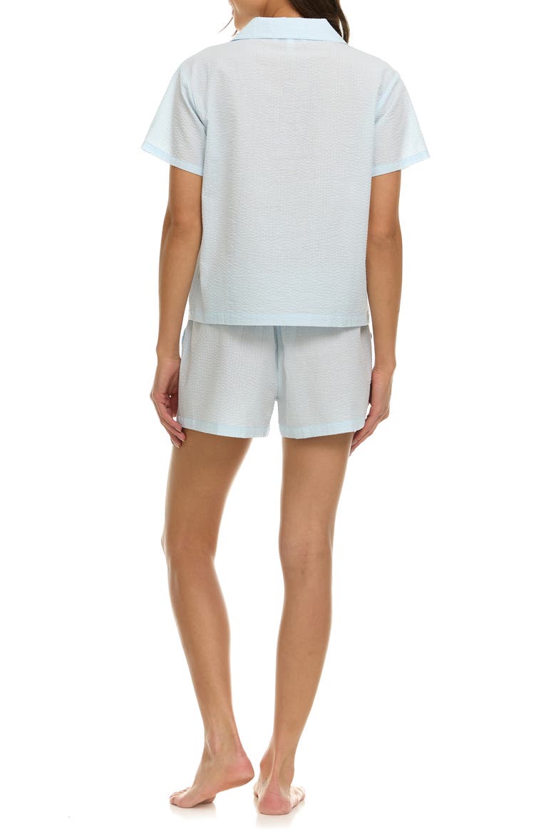 Serena Cotton Seersucker Short Pajamas, Alternate, color, BLUE