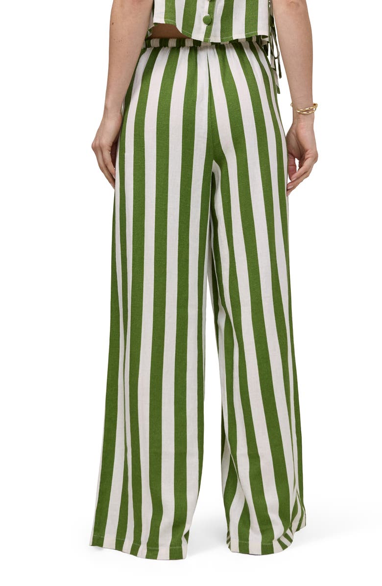Nobody's Child Reese Linen Blend Drawstring Pants, Alternate, color, Green