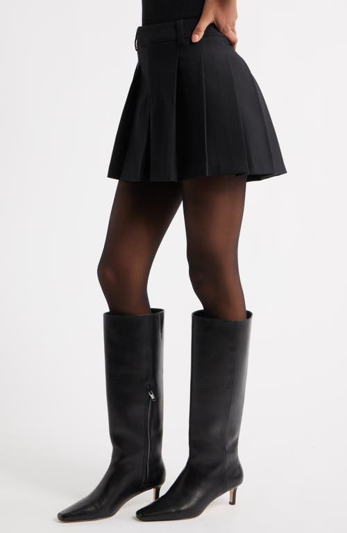 Open Edit Pleated Miniskirt