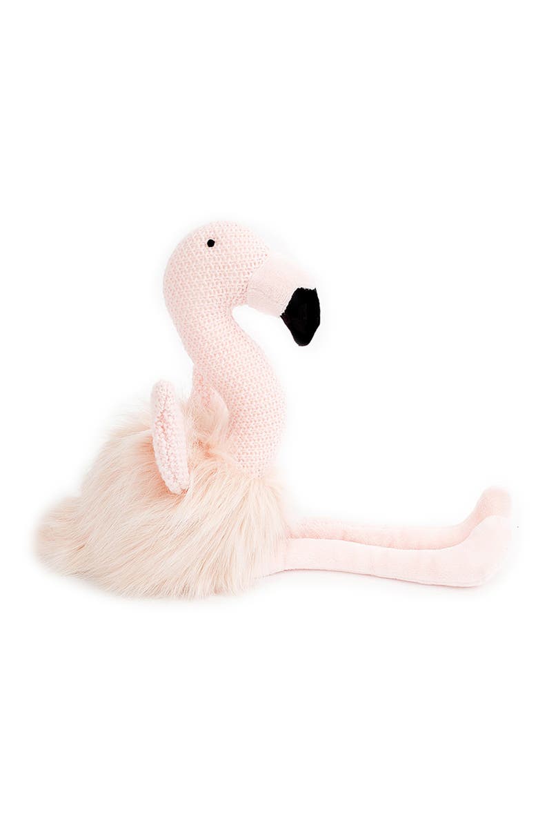 MON AMI Becca the Flamingo Plush Knit Toy, Main, color,