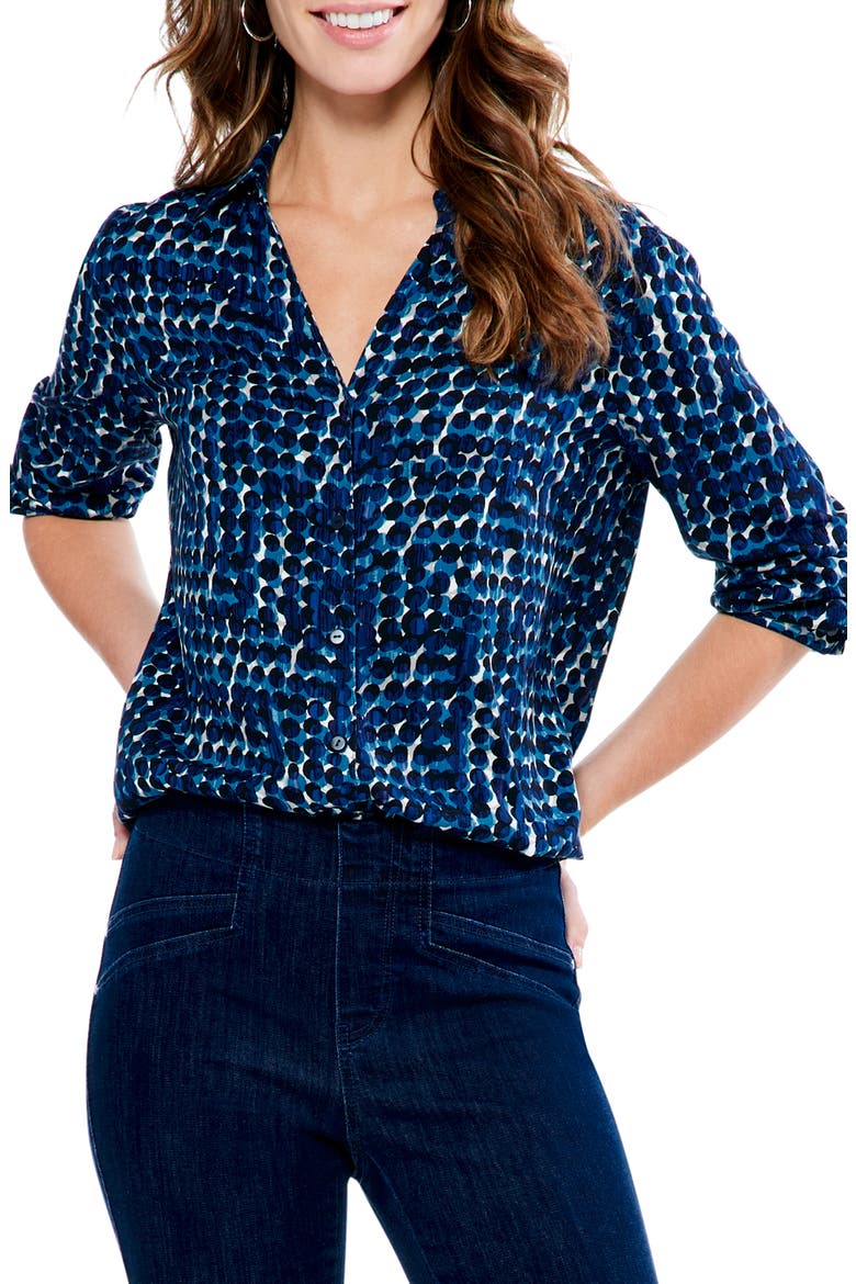 Good Vibes Live In Shirt, Main, color, BLUE MULTI