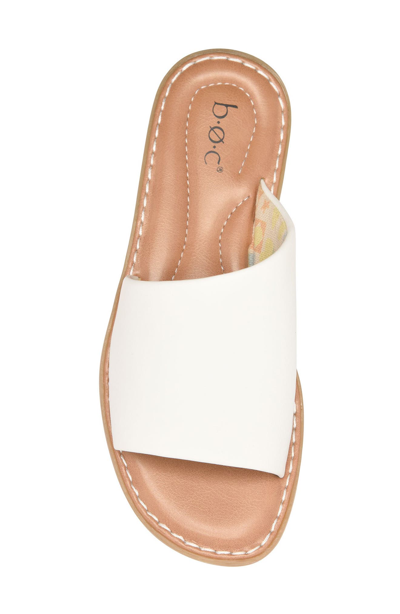 B O C BY BØRN Keely Slide Sandal, Alternate, color, White
