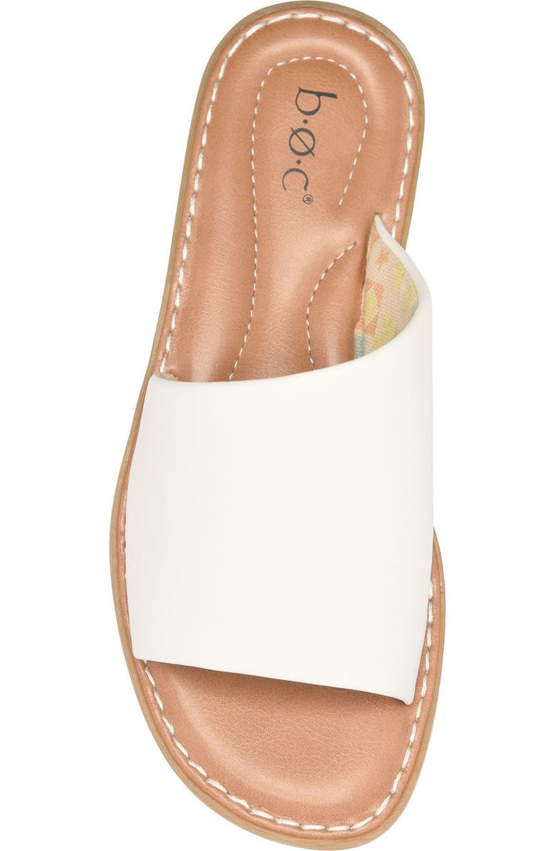 B O C BY BØRN Keely Slide Sandal, Alternate, color, White