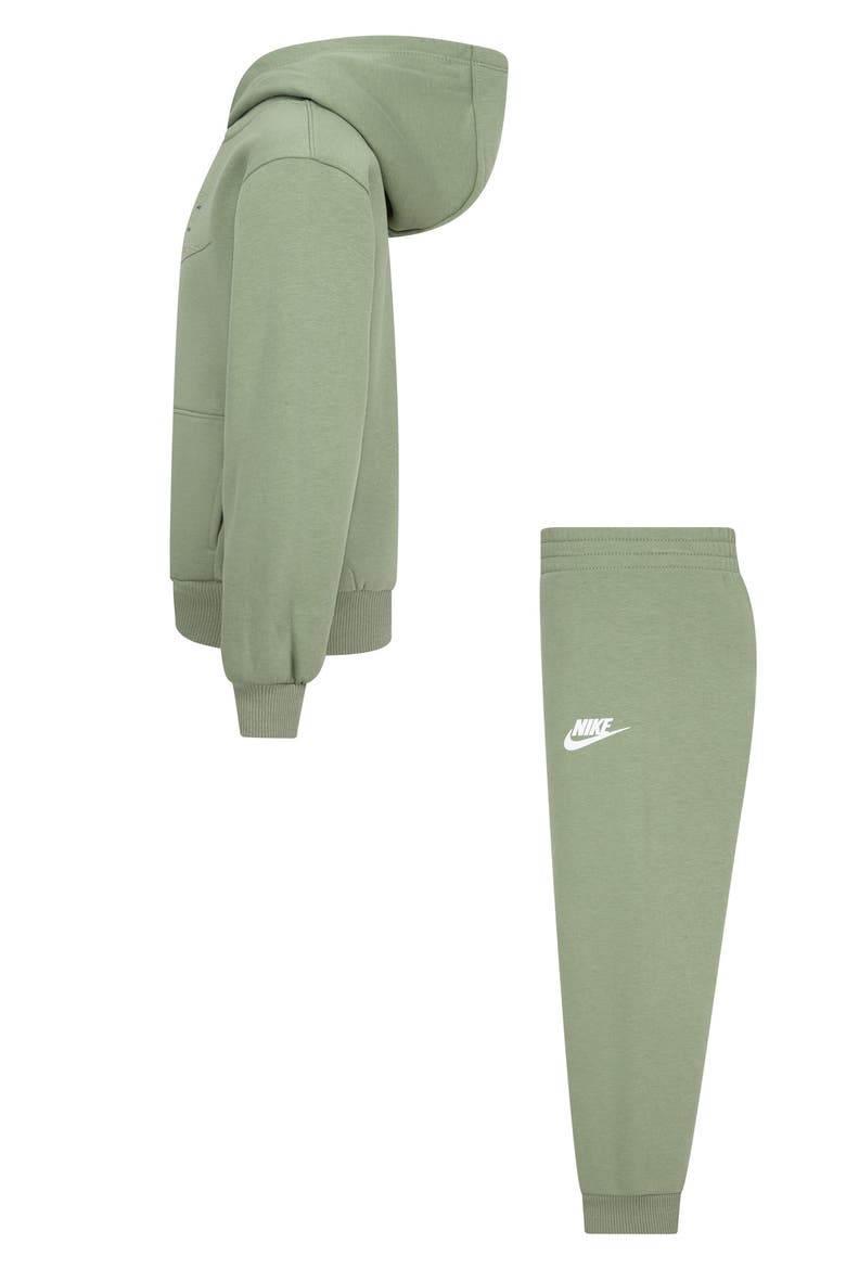 Kids' Futura Wrap Hoodie & Pull-On Pants Set, Alternate, color, OIL GREEN