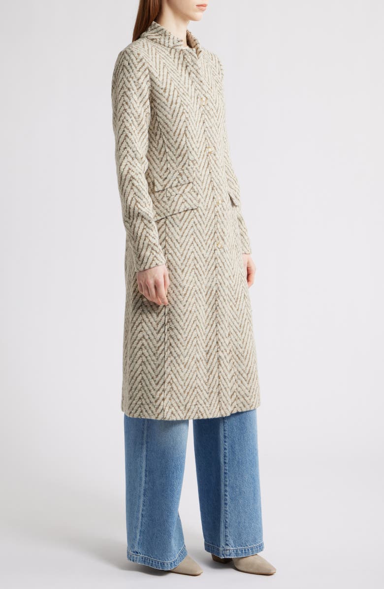 NIC+ZOE Cozy Bouclé Knit Topcoat, Alternate, color, Neutral Multi