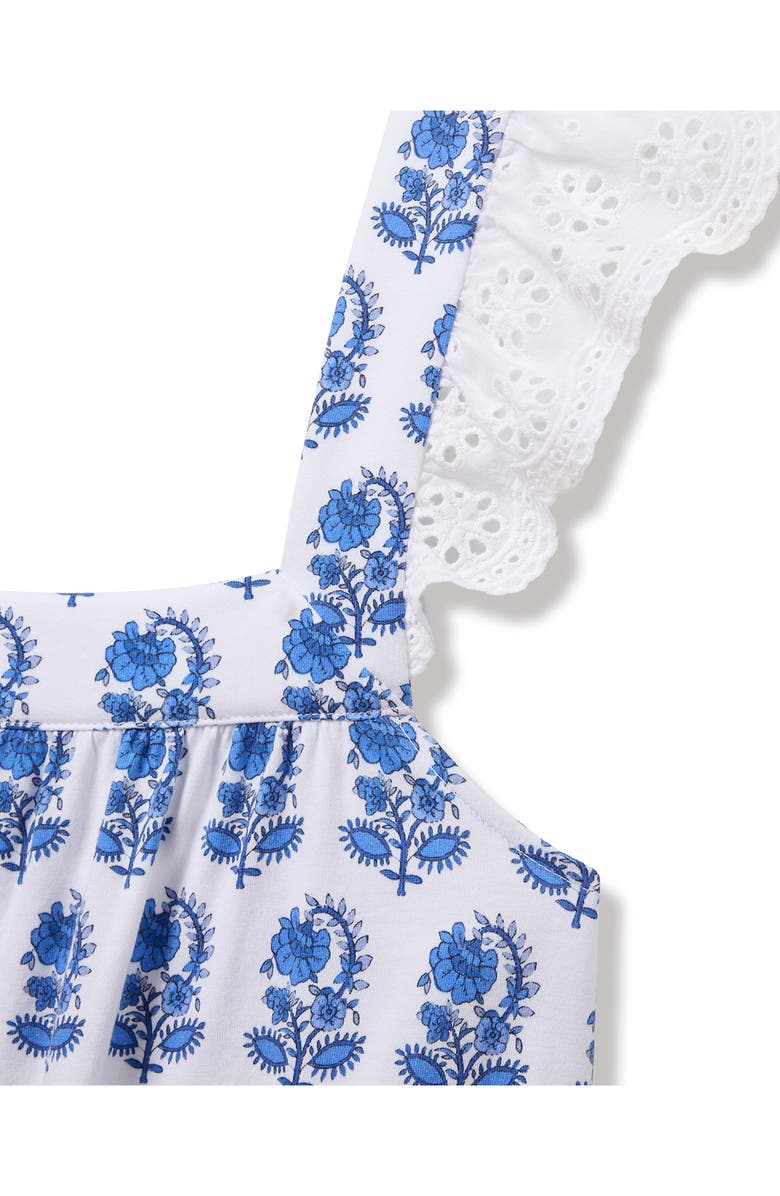 Petite Plume Clara Pima Cotton Nightgown, Alternate, color, Blue