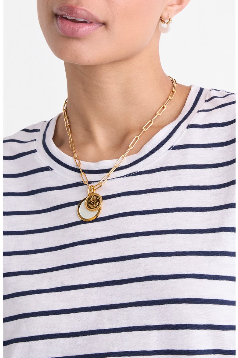 Relaxed Fit Cotton T-Shirt, Alternate, color, B.STRIPE- WHITE/ NAVY