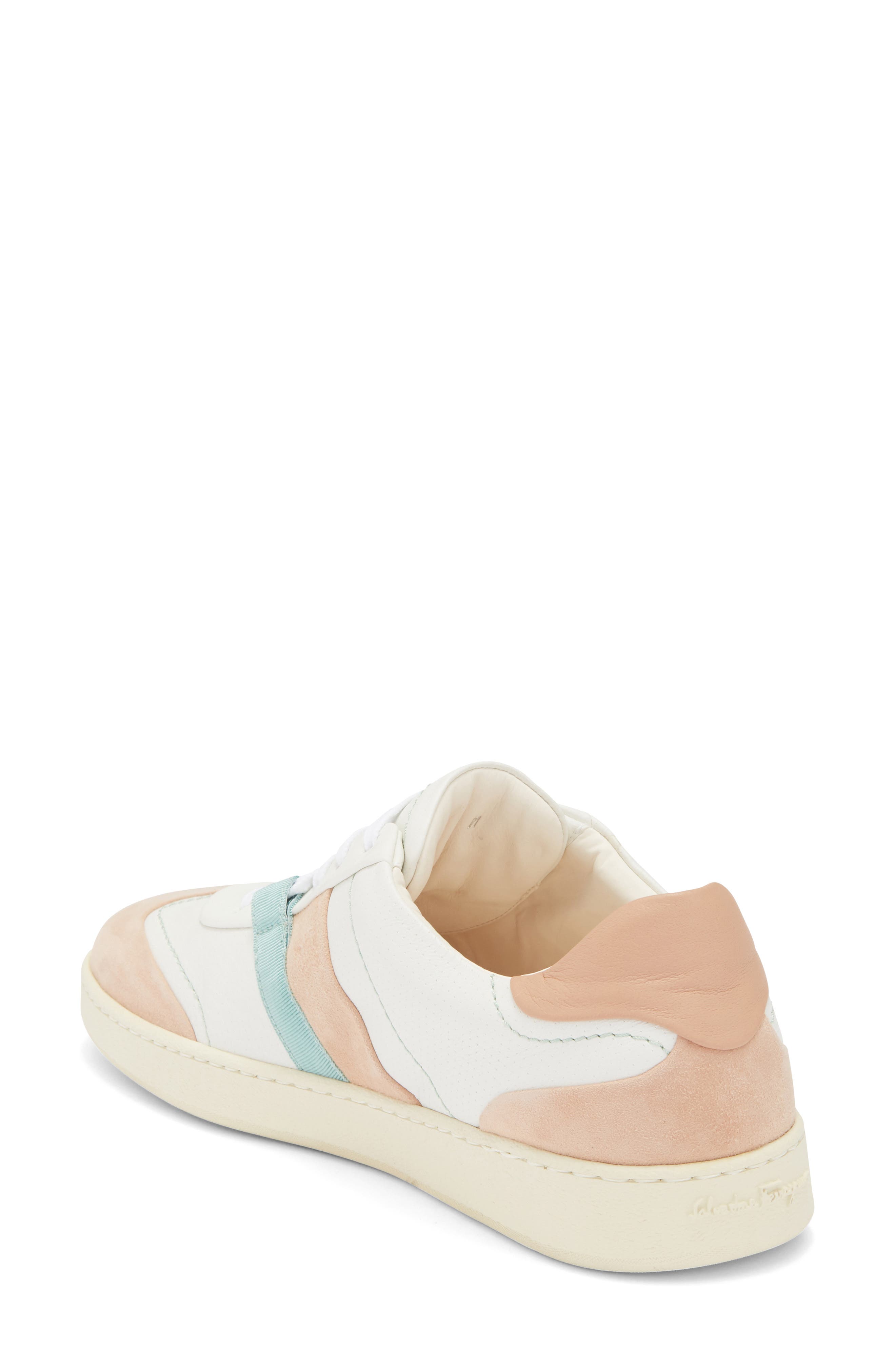 FERRAGAMO Garda Colorblock Sneaker, Alternate, color, Beige Khaki
