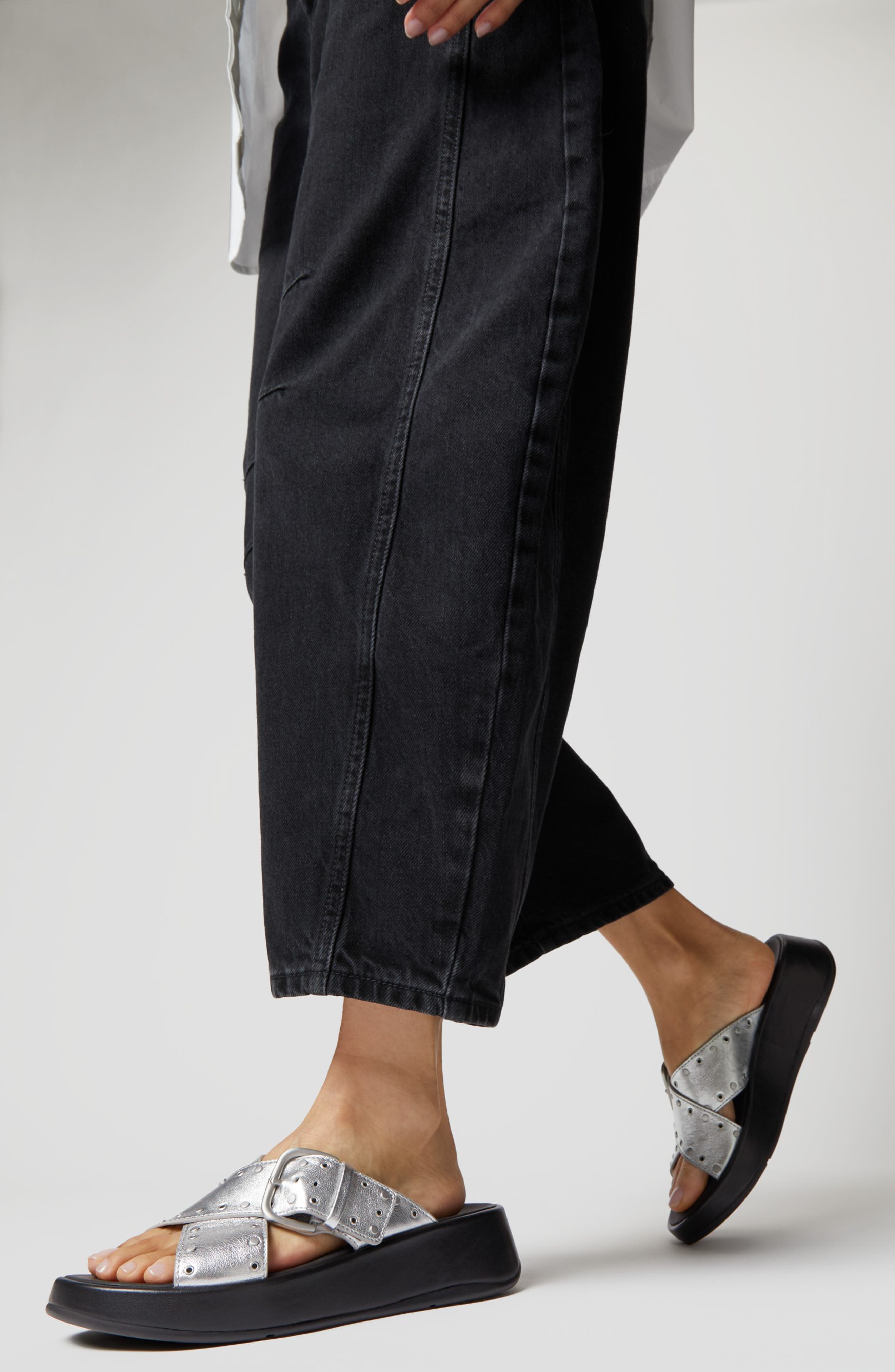 FitFlop F-Mode Platform Slide Sandal, Alternate, color, 