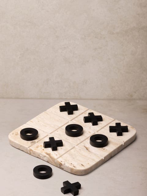 Monty Marble Tic Tac Toe Set