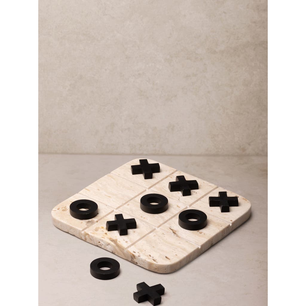 Gauri Kohli Monty Marble Tic Tac Toe Set In Sand