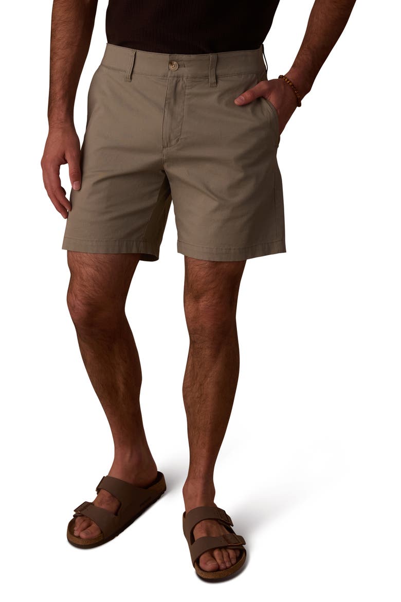 Stretch Cotton Chino Shorts, Main, color, MOSS