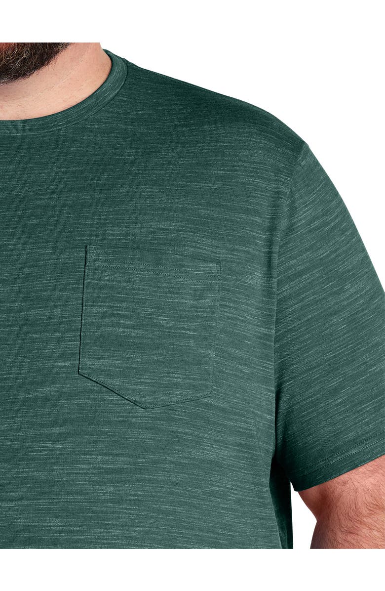 Harbor Bay by DXL Big & Tall Space Dye Pocket T-Shirt, Alternate, color, Rainforest Sd