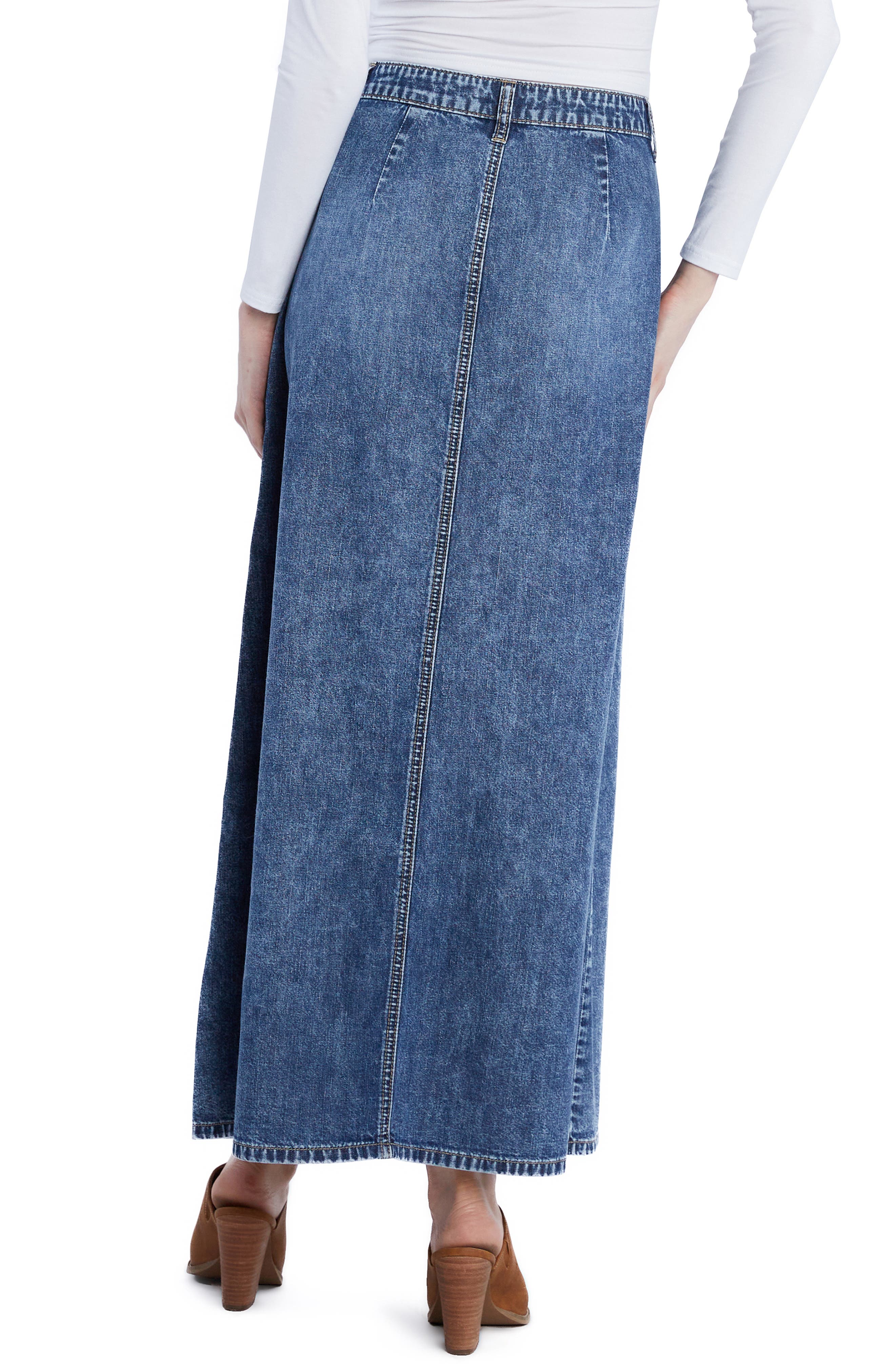 Denim Maxi Skirt - image 4