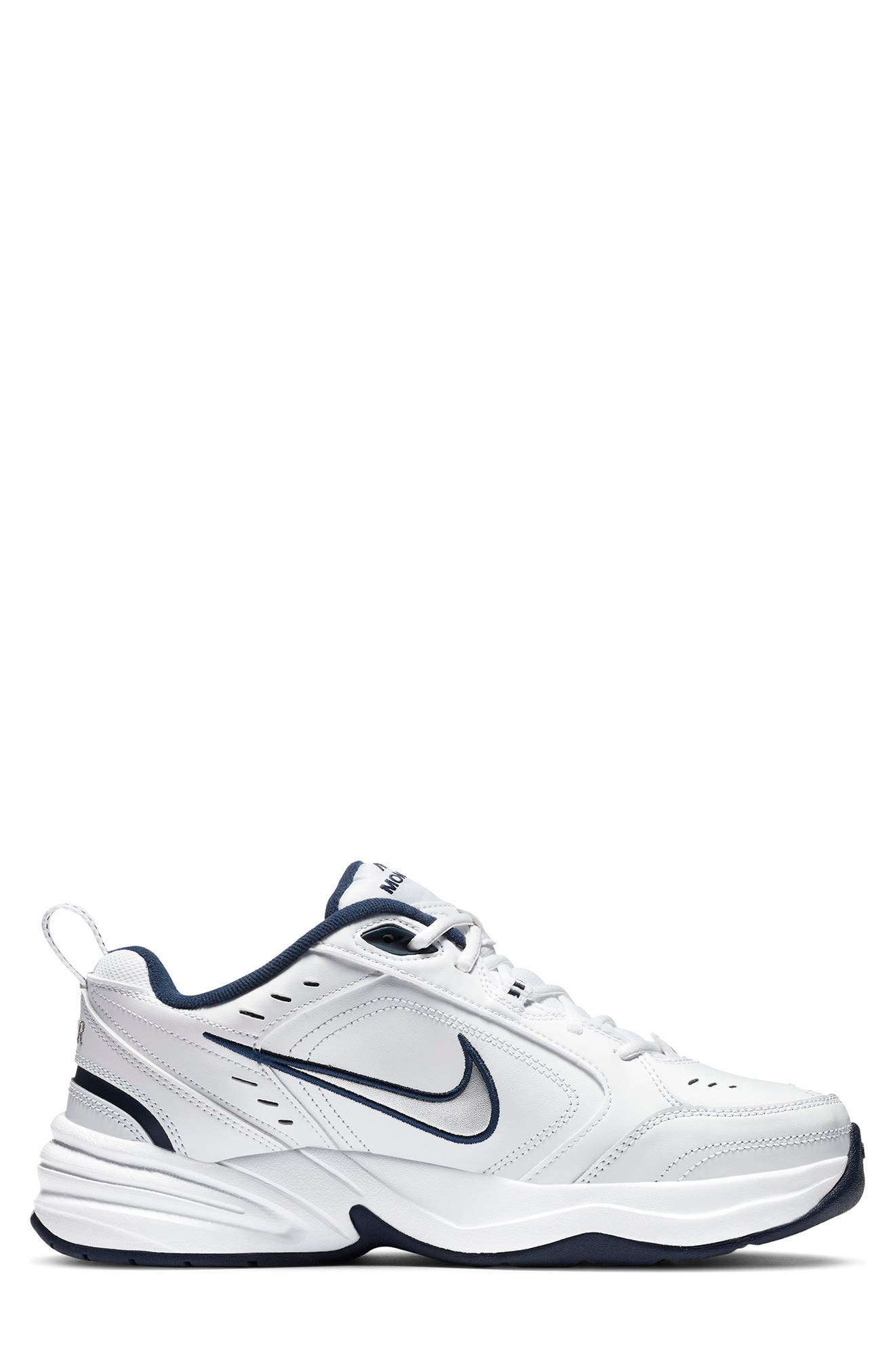 Nike Air Monarch IV Training Sneaker, Alternate, color, White/ Metallic Silver