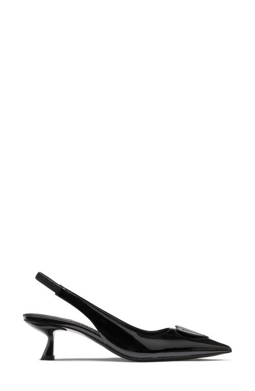 Kate Spade New York Lover Slingback Pointed Toe Kitten Heel Pump In Black