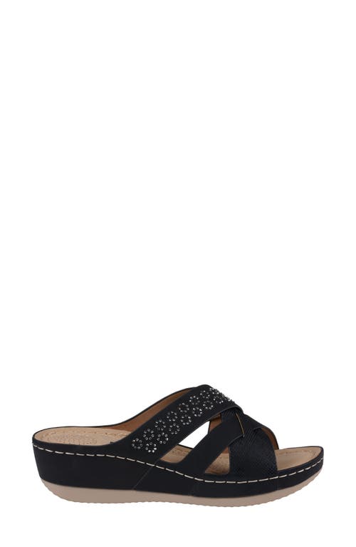 Gc Shoes Soraya Wedge Sandal In Black