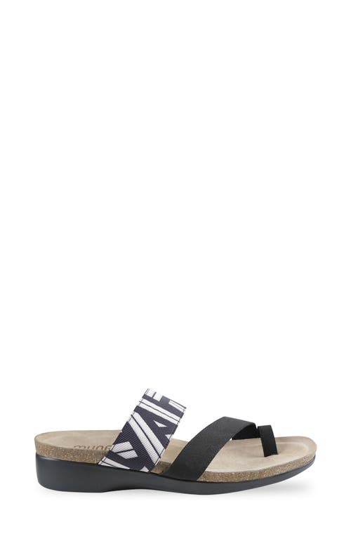 Munro Aries Sandal In Black/white Gore