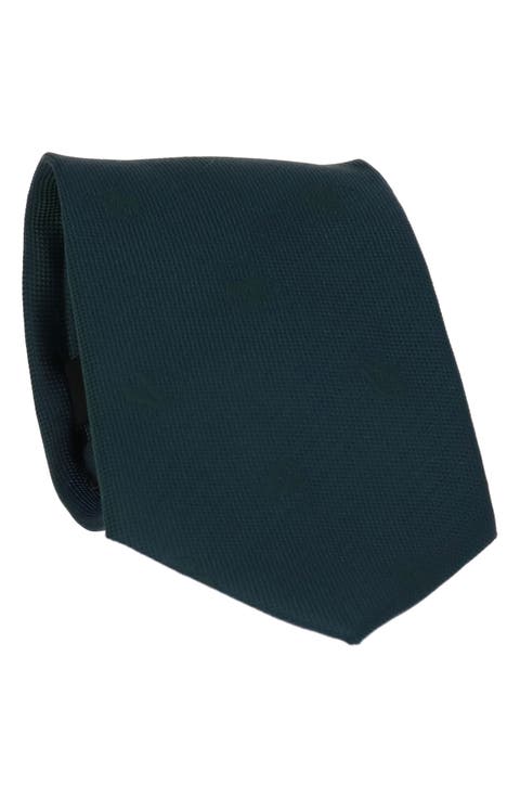 Tonal Ampersand Logo Print Tie