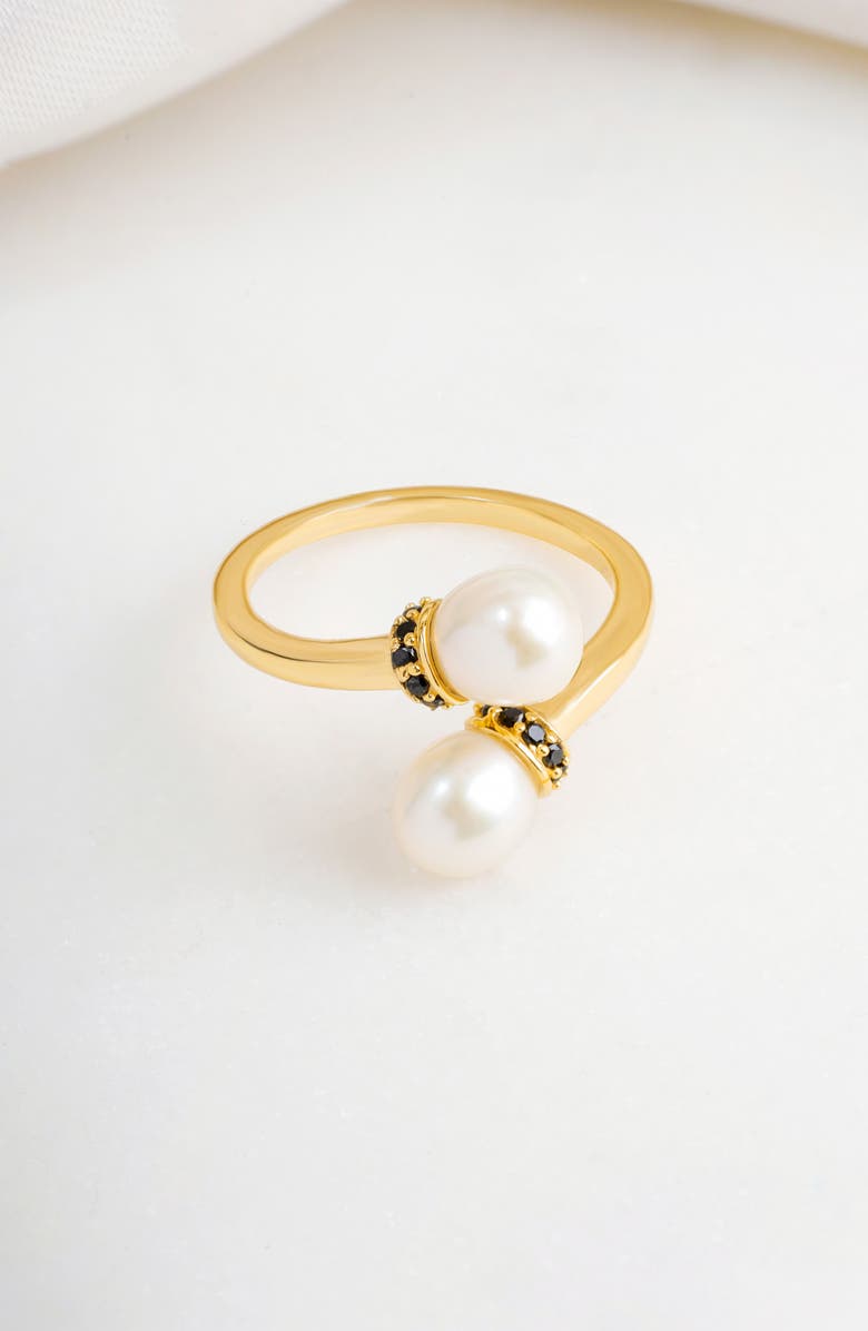 YS GEMS Cultured Pearl Bypass Ring, Alternate, color, White