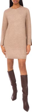 Halogen® Crewneck Long Sleeve Dress