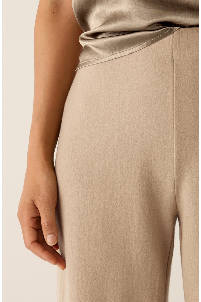 Wool Wide Leg Pants, Alternate, color, BISCUIT