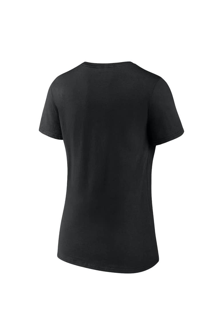 Women's Fanatics Black New York Mets 2024 National League Division Series Champions Locker Room V-Neck T-Shirt, Alternate, color, Black