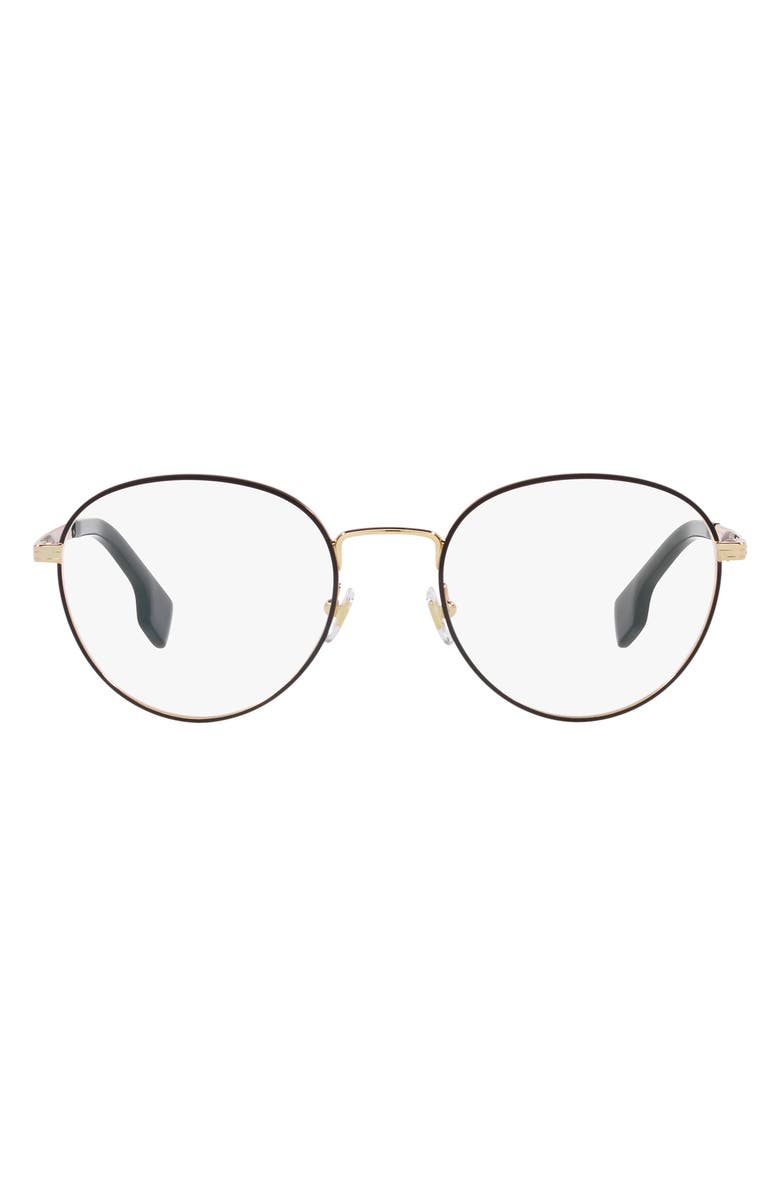 Versace 53mm Round Optical Glasses, Main, color, 