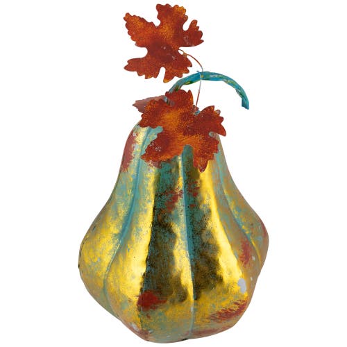 Northlight Fall Harvest Metal Gourd Tabletop Decoration In Multi