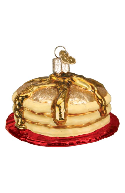 Old World Christmas Short Stack Glass Ornament In Brown