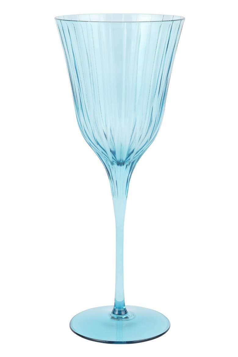 Natalia Teal Water Glass, Main, color, BLUE