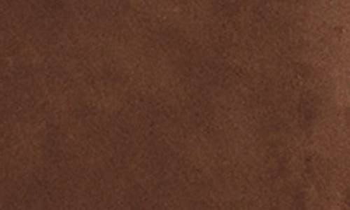 Reformation X Devon Lee Carlson Layla Low Rise Suede Miniskirt In Chocolate Cake