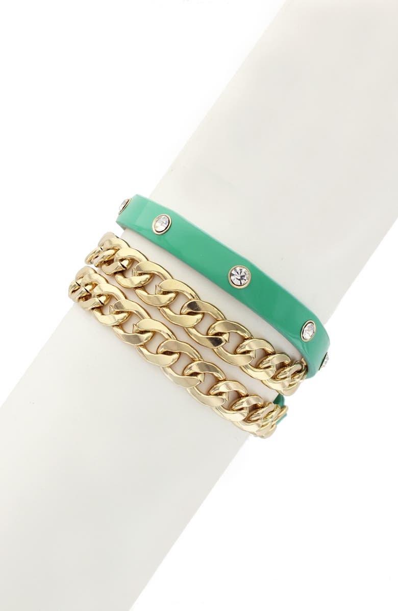 OLIVIA WELLES Mint Maili Wrap Bracelet, Alternate, color,