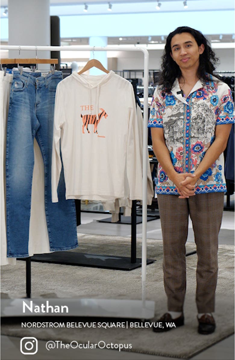 Tiger Goat Graphic Hoodie, sales video thumbnail