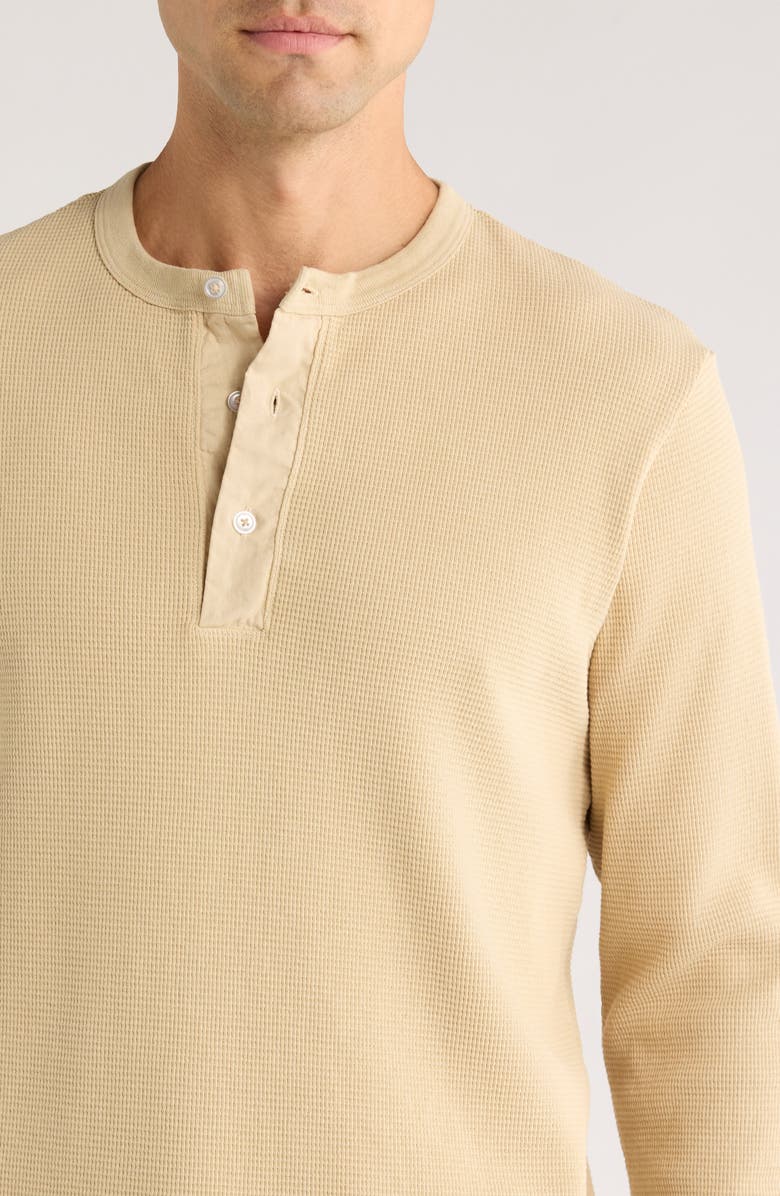 925 Originals Stock Waffle Knit Henley, Alternate, color, Washed Khaki