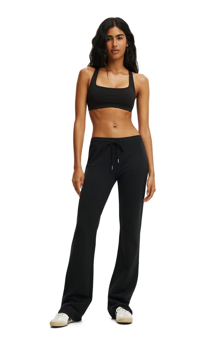 COTTON ON BODY Women's Active Stretch Modal Fleece Bootleg Sweatpant, Alternate, color, Black
