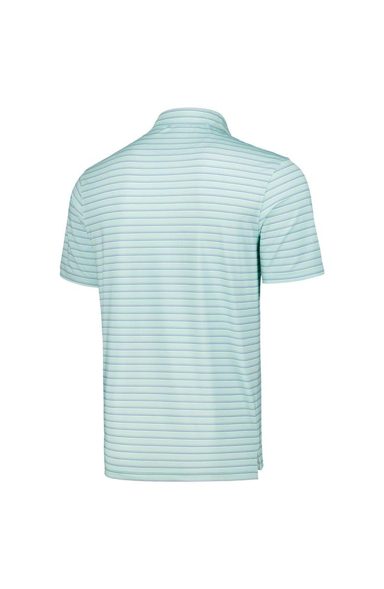 Full Turn Men's Aqua Churchill Downs The Sankaty Printed Stripe Polo, Alternate, color, Aqua