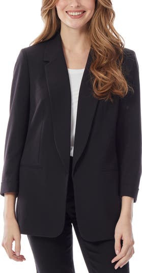 Wyeth store black 3/4 sleeve blazer