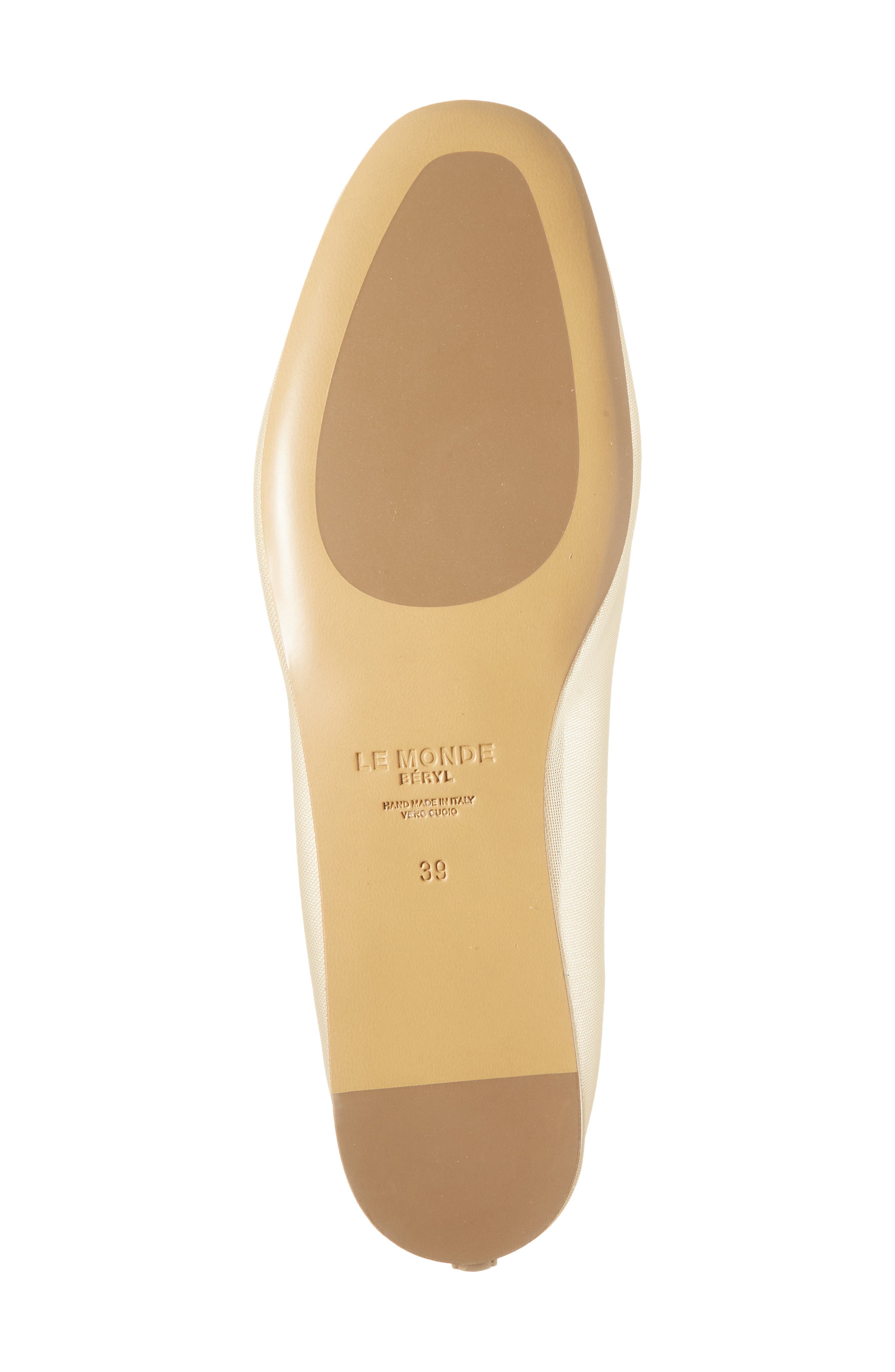 Le Monde Beryl Luna Mesh Ballet Flat, Alternate, color, Sand
